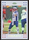 2007 Topps Chrome #TC6 Tom Brady /869 White Refractor Patriots Rare SP