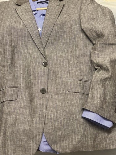 FELLINI Menswear 2Buttons Notched Linen Blazer Mens UK40R- EUR/50/U.S/40R” - Picture 19 of 24