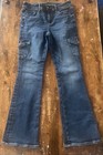 American Eagle Kick Boot Denim Jeans Cargo Pockets Women’s 6 — photo 1