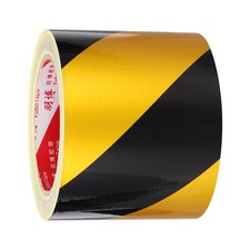 3.1 Inch x 82 Feet Reflective Tape Safety Stripe Caution Tape, Yellow Black
