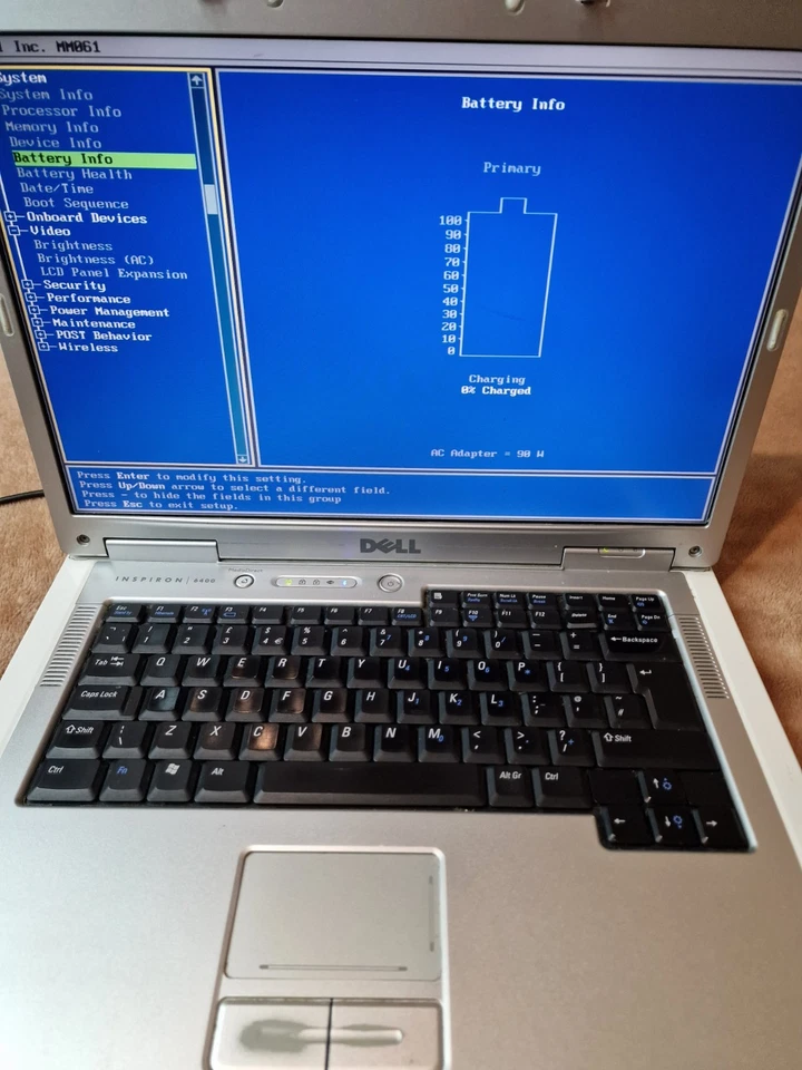 Dell Inspiron 6400 Laptop 15.4" IP Dual Core 1.73GHz 1GB RAM For Parts Read Desc - Image 3 of 4