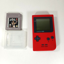 Nintendo Game Boy Pocket MGB-001 Red & Power Rangers Game OEM Tested Working