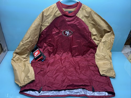 Neu Vintage San Francisco 49ers Starter Pull Over Jacke Herren 2XL (XXL) Nike Big - Bild 2 von 16