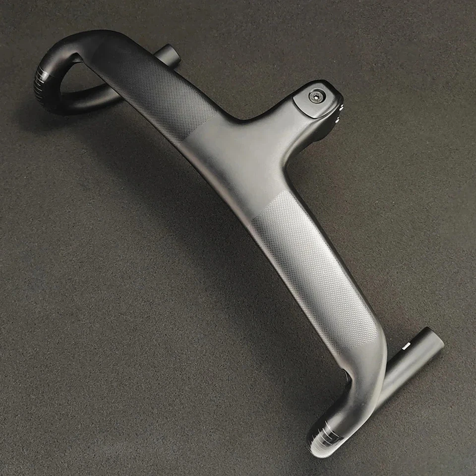 Bicicleta de carretera de carbono cabina integrada manillar Di2 cable interno enrutamiento Foto 4 de 4