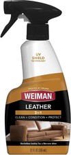 Weiman Leather Cleaner & Conditioner - Gentle Formula Cleans, Conditions and Re