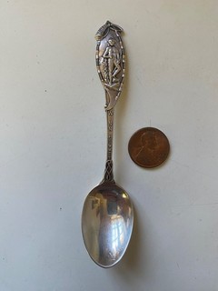 Vintage STERLING SILVER WINNISIMMET CHELSEA MASS w NATIVE AMERICAN
