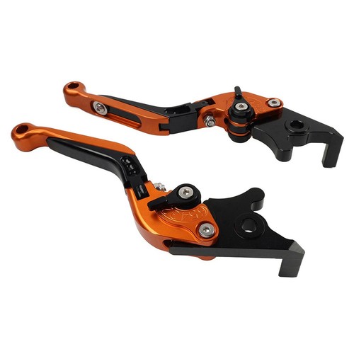 Palanca de freno plegable naranja palanca de embrague para Kawasaki ZX10R/RR/KRT/SE 2016-2020 - Imagen 6 de 11
