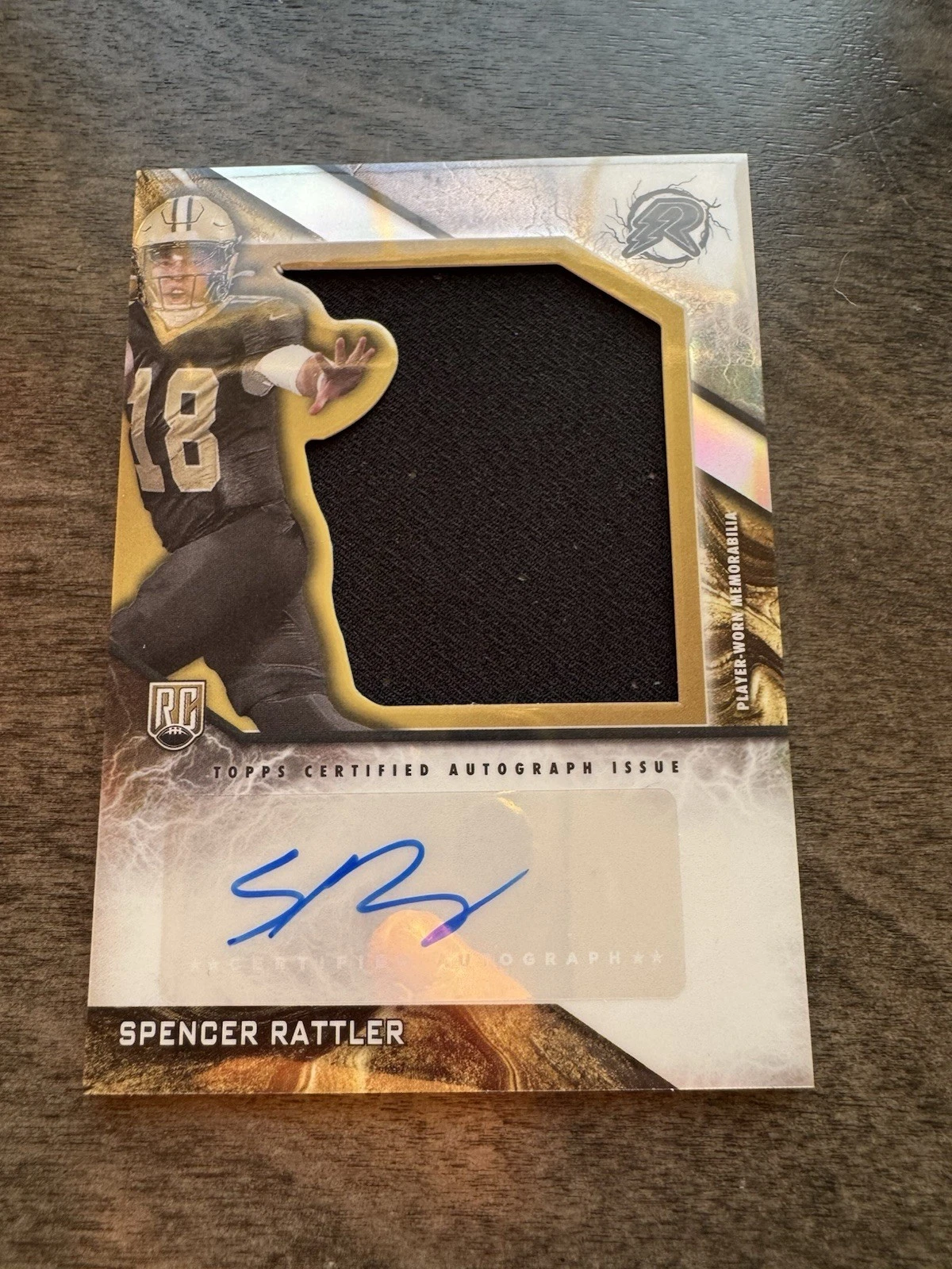 Spencer Rattler Topps Resurgence Resurgence Rookie Patch Autographs #RPASR Gold Power Surge