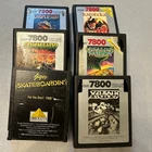 Atari 7800 Game Lot – Karateka, Choplifter, Skateboardin +More – 6 Games *READ*