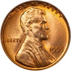 1955 PDS Lincoln Wheat Cents - Original Mint Set Toned - GEM BU!