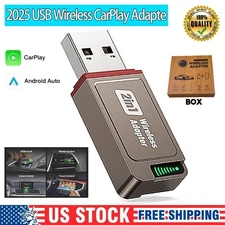 USB Wireless CarPlay Adapter For iPhone Apple Wireless Dongle Plug ＆ Play 2025