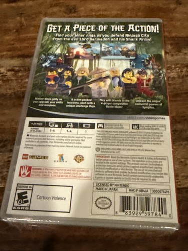 LEGO The Ninjago Movie Video game Nintendo Switch Brand New Factory Sealed - Picture 2 of 2