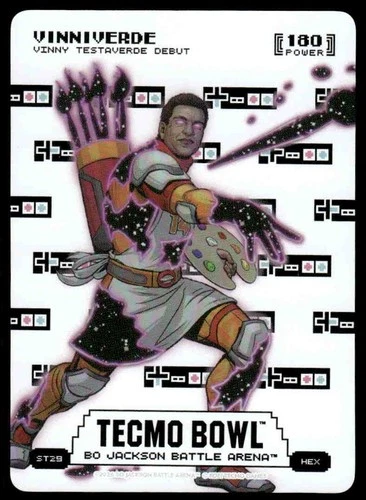 Bo Jackson Battle Arena TECMO BOWL Vinniverde Secret 1/1 Sore Thumb Hex PWR 180