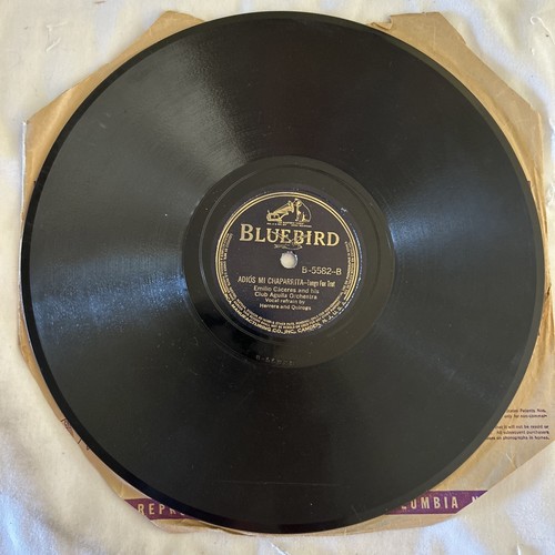 Emilio Caceres-Alla En El Rancho Grande / Adios Mi Chaparrita -Bluebird 10" 78 - Picture 4 of 6
