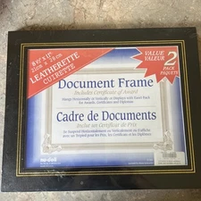 Document Frame 8.5X11 Black 2 Pk By Nu-dell