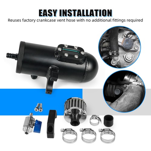 Kit de tanque de aceite turbo de aleación de aluminio para Can-Am Maverick X3 Catch Can 2017-2023 - Imagen 6 de 12
