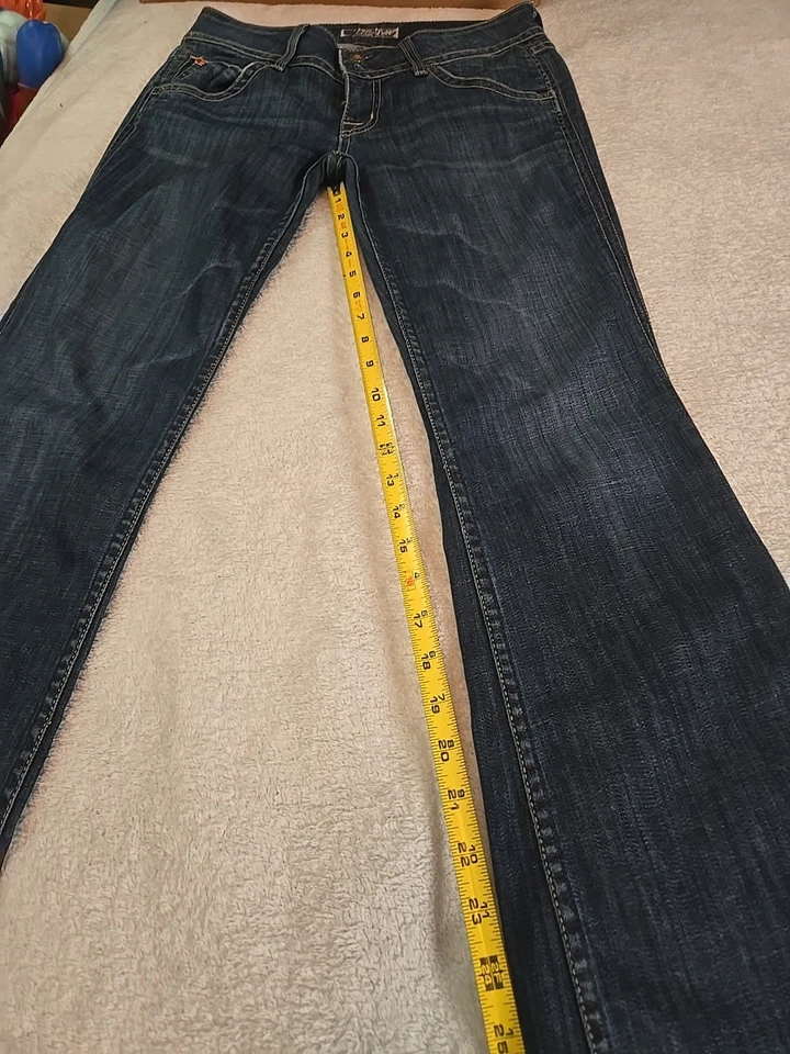 Jeans azules para mujer Hudson, talla 26, corte boot, tiro bajo, mezclilla, bolsillos con solapa, EE. UU. Foto 3 de 4