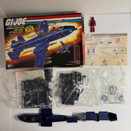 1984 Hasbro GIJOE ARAH Cobra Rattler with Wild Weasel MIB New Sealed Contents