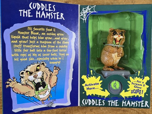 De colección 1996 R.L. Figura coleccionable Stein #18 "CUDDLES THE HAMPSTER" Goosebumps nueva - Imagen 2 de 5