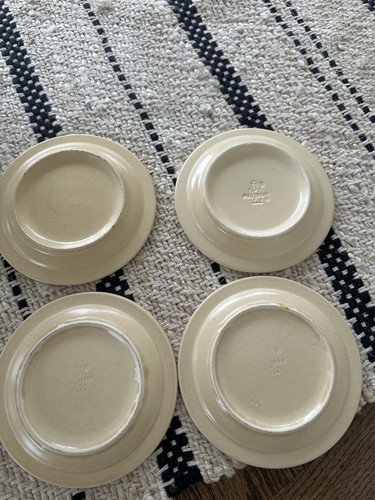 Pfaltzgraff Village Salad Dessert Plates USA Brown Beige 7", Set of 4, Vintage - Picture 6 of 7