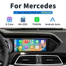 8.8" Wireless CarPlay Android System Touch Screen for W204 C-class NTG 4.5