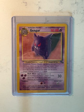 Gengar 20/62 Normal Unlimited Lightly Played Fossil Set Pokemon Card TCG
