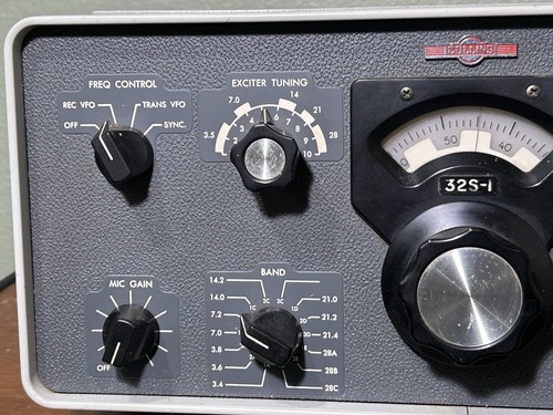 VTG Collins 32S-1 Ham/Amateur Radio Transmitter Receiver - Untested As-Is READ - Zdjęcie 2 z 20