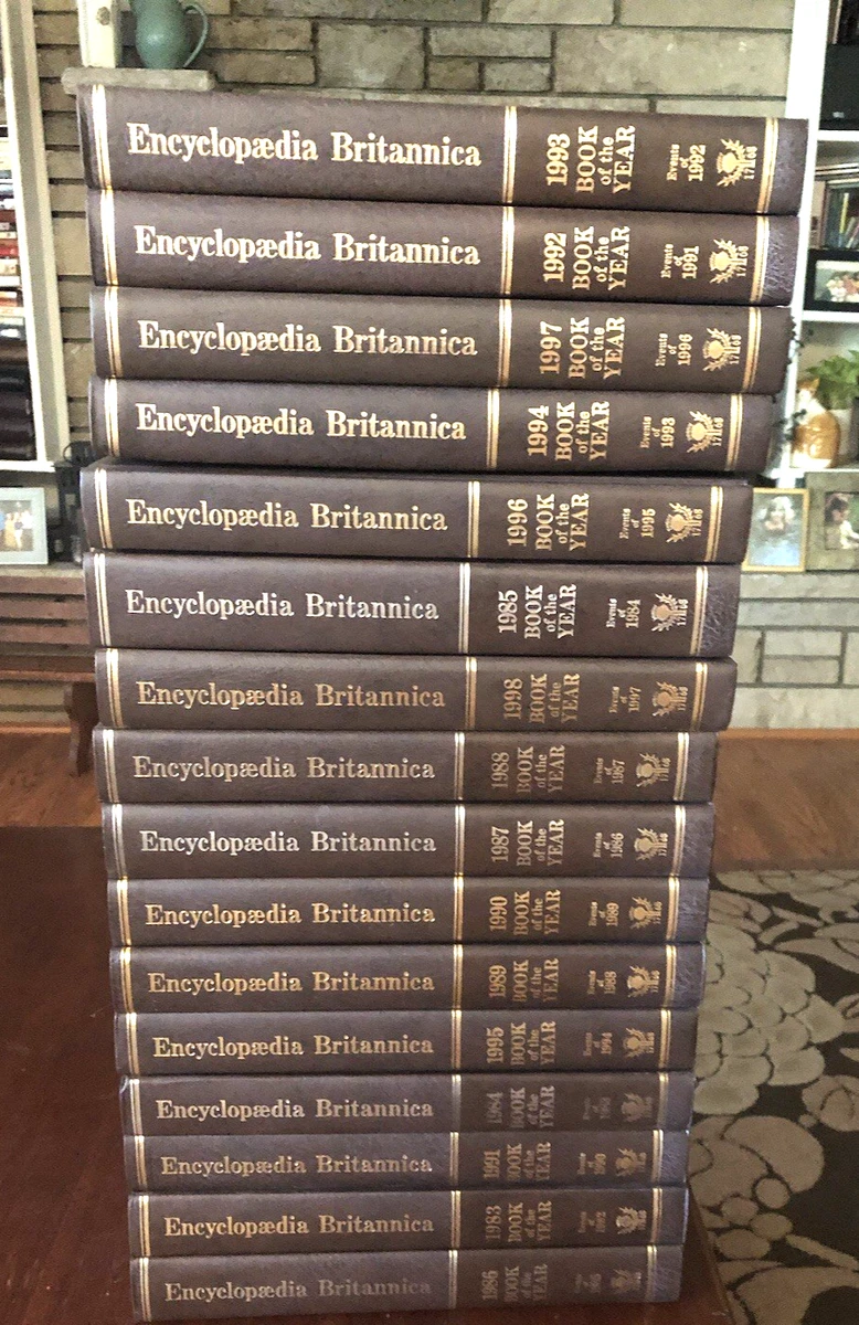 Britannica Book Of The Year In Antiquarian & Collectible Books for
