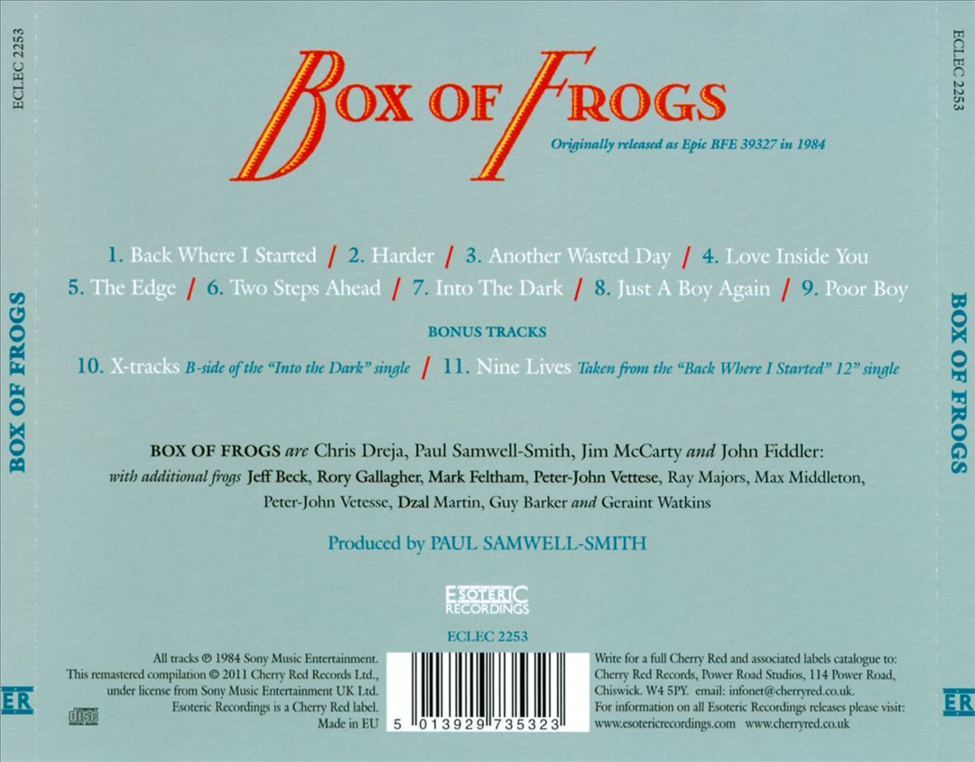 BOX OF FROGS - BOX OF FROGS NEW CD 5013929735323| eBay BOX OF FROGS - BOX OF FROGS NEW CD 5013929735323| eBay