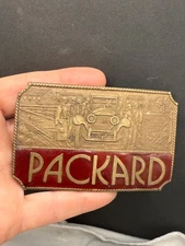 Vintage Packard Belt Buckle Gold Tone Vehicle Bergamot Brass Works 1974