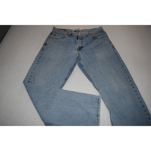 Levis 505 Blue Jeans Mens Size 34 x 30 Classic Straight Fit Denim Cotton - Picture 1 of 6