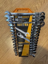 GearWrench 9902D Flex Head Ratcheting Combination Wrench Set 16 Pcs, Metric