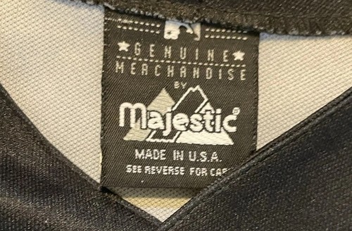 Camiseta de los Yankees de Nueva York para Hombres Grande Negra MLB Béisbol Majestuosa Camisa con Botones - Imagen 3 de 7