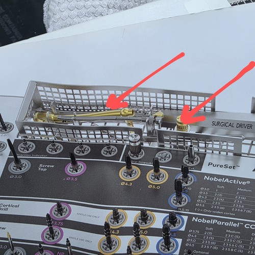 NobelActive / NobelParallel CC PureSet Tablett für Zahnchirurgie (nur Tablett) - Bild 3 von 15