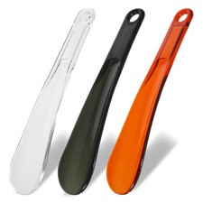 3 Pack 9 Inch Plastic Shoe Horns Travel Shoe Helper for Men Women Seniors