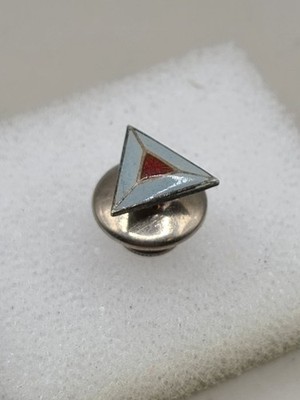 Vtg Silvertone Tau Kappa Epsilon TKE Fraternity Pledge Pin 1/4'' Guilloche