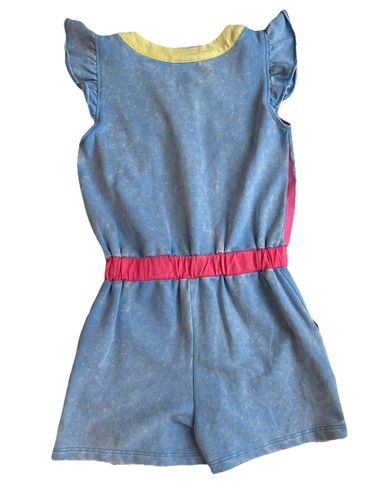 Mattel Toddler Girls Barbie Dream Closet 90s Themed Romper Size 4T Blue Pink NWT - Picture 6 of 10