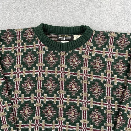 Vintage Pacific Winds Pullover Herren XL Acryl Grün Opa Strick Klassiker - Bild 2 von 10