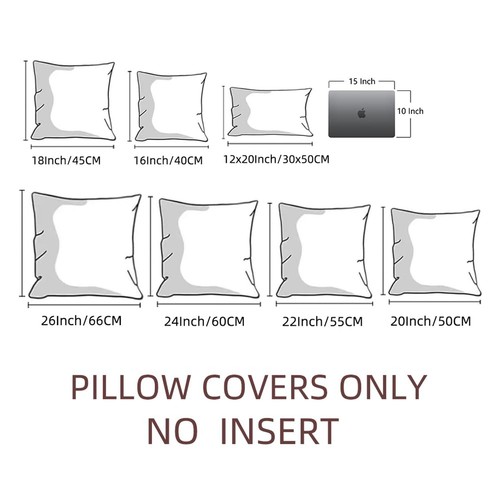 Fancy Homi 4 Packs Burgundy Decorative Throw Pillow Covers 18x18 Inch for Liv... - Bild 7 von 7