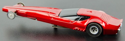 Vintage Auora AFX Aztec Red Dragster HO Scale Slot Car - Picture 2 of 5
