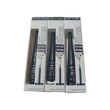3 Wet n Wild Megaliner Metallic Liquid Eyeliner-111A Cosmic Black-0.12oz