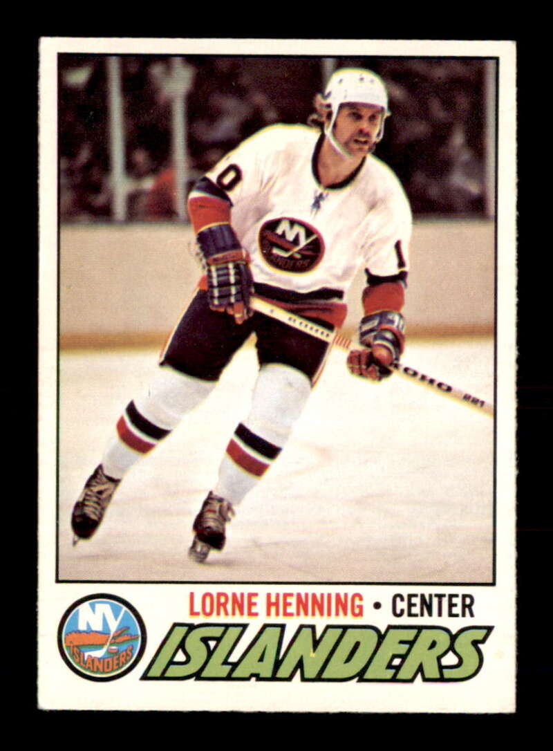 1977 O-Pee-Chee NHL #219 Lorne Henning  EX/EX+ X2911406