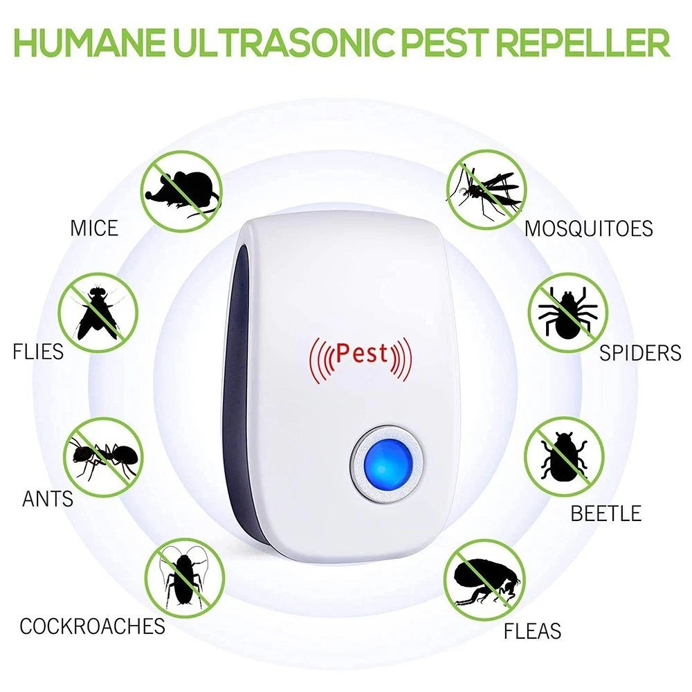 Ultrasonic Pest Repellent Plug-In - Effective Indoor Insect Control For Mosquito