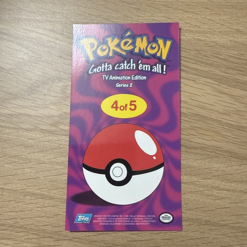 Tarjeta Pokémon Flying Pikachu Gold Holo Edición Animación TV Serie 2 4 de 5 Topps - Imagen 2 de 2