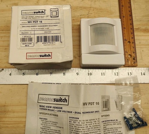 NEW ACUITY Controls WV PDT 16 WIDE VIEW SENSOR Corner Low Voltage 12-24VAC White - Picture 2 of 4