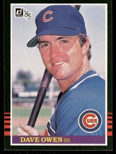 1985 Donruss #483 Dave Owen Chicago Cubs Baseball Card