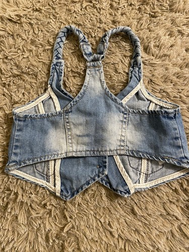 Vintage Zara Kids Jean Vest Size 5/6 - Picture 4 of 4