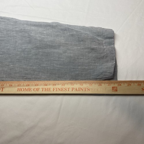 M&S Blue Harbour Men's Pants Sz 36 Grey 100% Flax Linen Beach Coastal Resort - Picture 11 of 12
