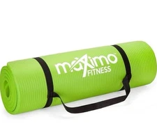 Maximo Yoga Fitness Mat Extra Thick Multipurpose Workout (Meas: 72 x 24) Green