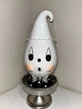 1-NWT Johanna Parker 11” Gus Ghost Ceramic Cookie Jar  Retired Transpac Design